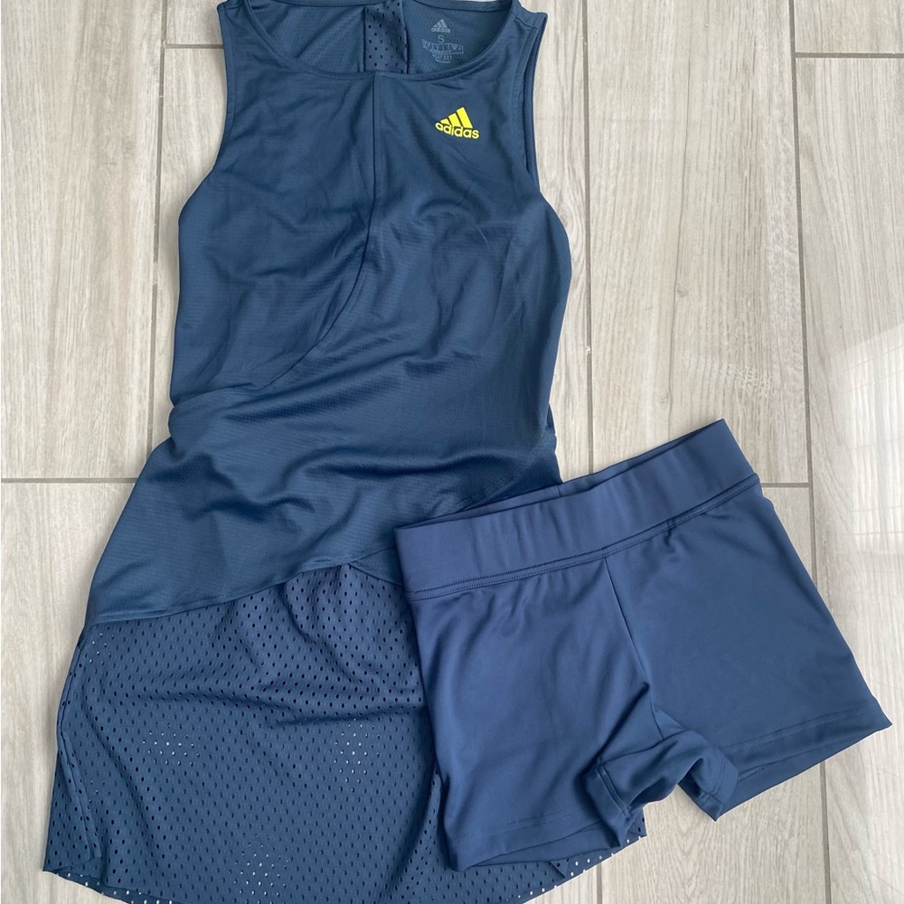 ADIDAS Tennis dress with matching shorts.